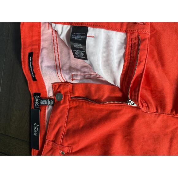 Jones New York Jeans The Lexington Skinny Ankle Scarlet Apple Size 14/32 NWT - Picture 13 of 15